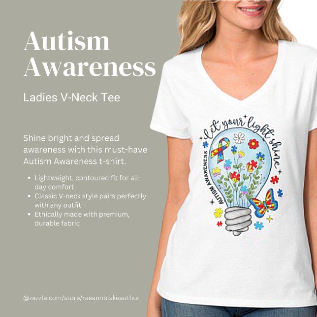 Autism Awareness - Let Your Light Shine T-Shirt (Creator Uploaded)