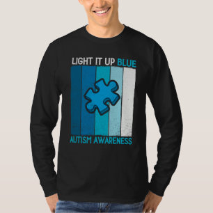 Autism Awareness Light It Up Blue Autism Awarenes T-Shirt
