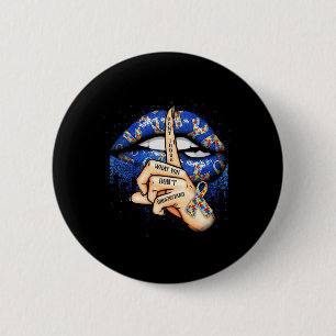 Autism Awareness Lips 1 6 Cm Round Badge