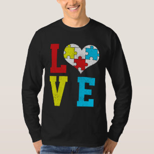 Autism Awareness LOVE Autistic Pride Asperger Prou T-Shirt