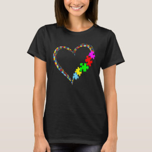 Autism Awareness Love Heart Puzzle Piece Gift Men  T-Shirt
