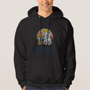 Autism Awareness Love Needs No Words Elephant Supp Hoodie