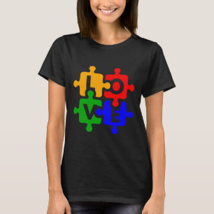 Autism Awareness Love Puzzle Asd Or Neurodiversity T-Shirt