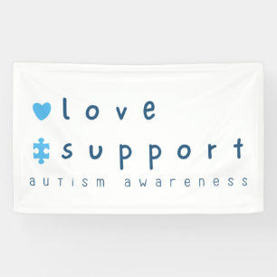 autism awareness love support Banner Large Sign