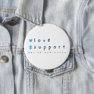 autism awareness love support Buttons