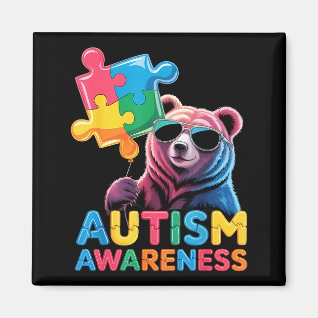 Autism awareness  magnet (Front)