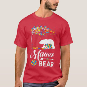 Autism Awareness Mama Bear Autism Mum Premium72 T-Shirt