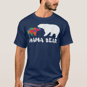 Autism Awareness Mama Bear Autistic Kids Awareness T-Shirt