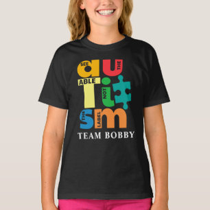 Autism Awareness Matching Family Team Custom T-Shirt