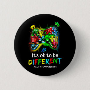 Autism Awareness Men Kids Boys Autism Video Game M 6 Cm Round Badge