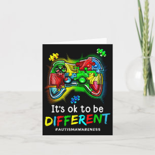 Autism Awareness Men Kids Boys Autism Video Game M Card