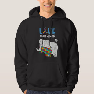 Autism Awareness Mom Love Autistic Son Daughter Mo Hoodie