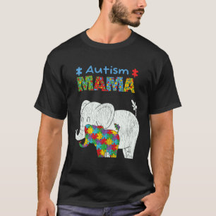 Autism Awareness Mom Proud Autistic Daughter Mama  T-Shirt
