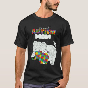 Autism Awareness Mom Proud Autistic Son Daughter M T-Shirt