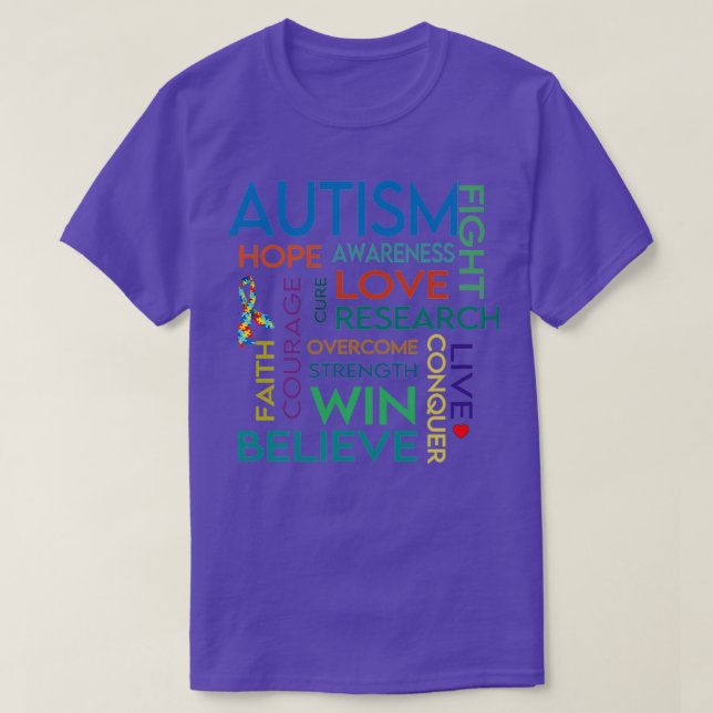 Autism Awareness Month 5 T-Shirt (Design Front)