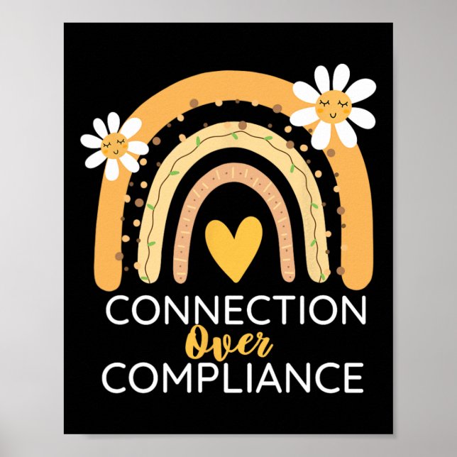 Autism Awareness Month Connection Over Compliance  Poster (Front)