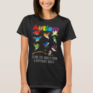 Autism Awareness Month Cute Owl Puzzles Autistic K T-Shirt