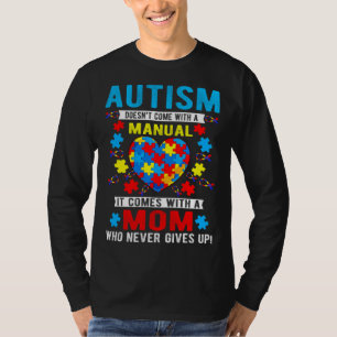 Autism Awareness Month Proud Autism Mom Mama Suppo T-Shirt