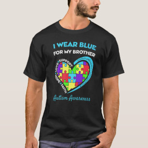 Autism Awareness Month Puzzle A Piece Autistic Blu T-Shirt