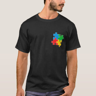 Autism Awareness Month Puzzle Piece Pocket Special T-Shirt