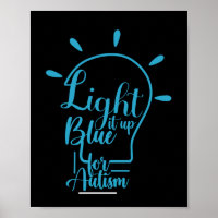 Autism Awareness Month Support Light It Up Blue