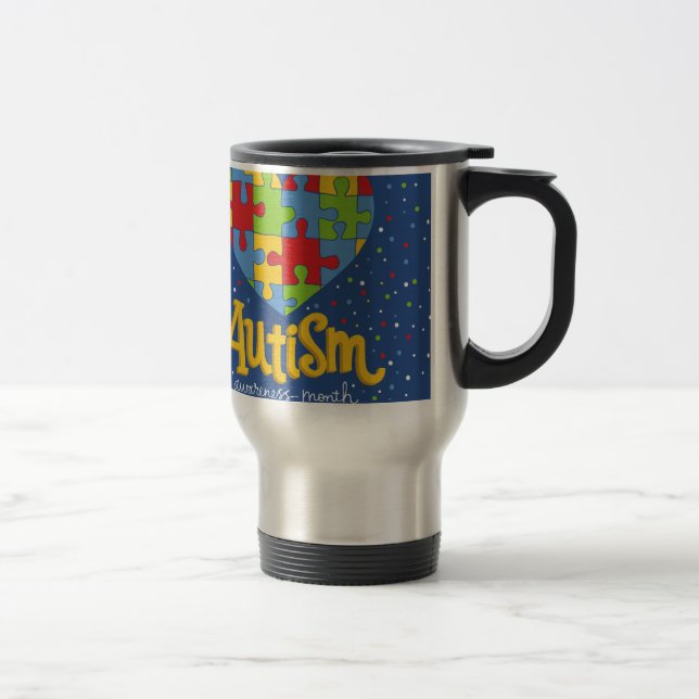 autism awareness month travel mug (Right)