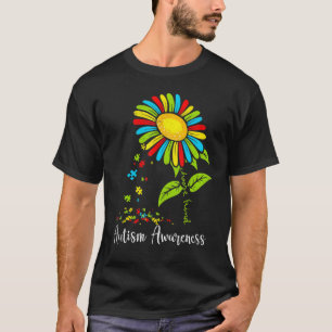 Autism Awareness Month Women Sunflower Mum Funny G T-Shirt