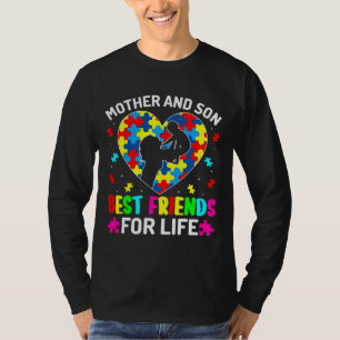 Autism Awareness Mother And Son Asd Autism Warrior T-Shirt