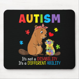 Autism Awareness Mother Beaver Different Ability S Mouse Pad