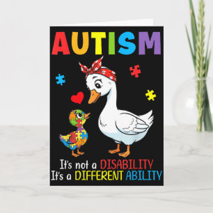 Autism Awareness Mother Goose Different Ability Pu Card