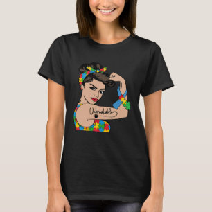 Autism Awareness Mother Mum Unbreakable Strong Wom T-Shirt
