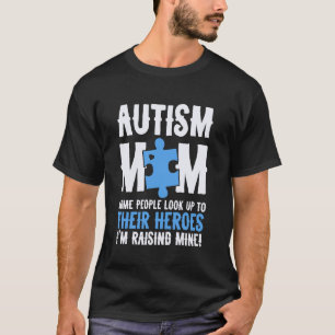 Autism Awareness Mother Son Hero Autistic Kids Aut T-Shirt