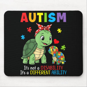 Autism Awareness Mother Turtle Different Ability S Mouse Pad