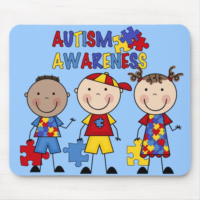 Autism Awareness  Mousepad (Front)