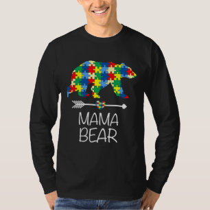 Autism Awareness Mum Bear Autism T-Shirt