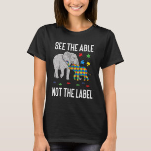 Autism Awareness Mum Dad Autistic Child Boys Girls T-Shirt