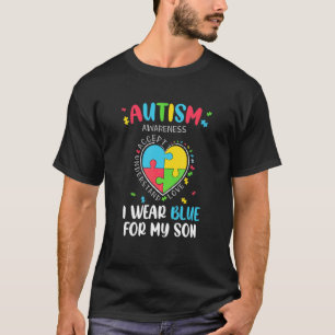 Autism Awareness Mum & Dad I Wear Blue For My Bro T-Shirt
