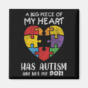 Autism Awareness Mum Dad Parents Autistic Kids Awa Magnet