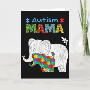 Autism Awareness Mum Proud Autistic Daughter Mama Card