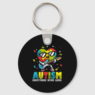 Autism Awareness Music Lover Graphic Understanding Key Ring