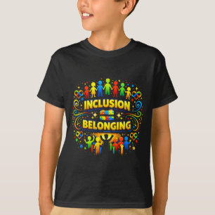 Autism awareness neurodivergent inclusion equals T-Shirt