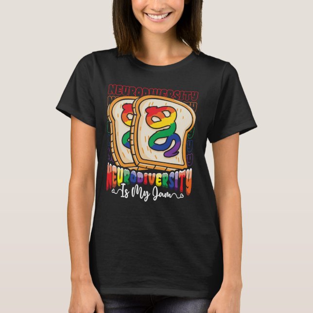 Autism Awareness Neurodiversity is My Jam SPED Tea T-Shirt (Front)