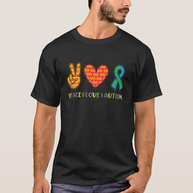 Autism Awareness Neurodiversity Support Infinity S T-Shirt (Front)