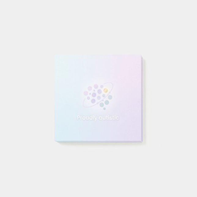 Autism Awareness Office School | Proudly Autistic  Post-it Notes (Front)