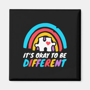 Autism Awareness Okay To Be Different Love Autisti Magnet