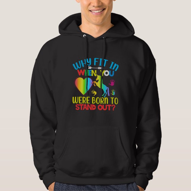 Autism awareness, Overcoming behavioural challenge Hoodie (Front)