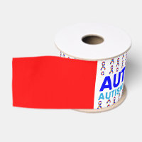 Autism Awareness Pattern Ribbon
