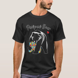 Autism Awareness Pawpaw Bear Awareness Family Gift T-Shirt