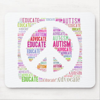 Autism Awareness Peach Products Mouse Pad
