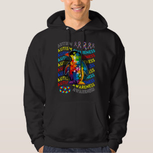 Autism Awareness Penguin For Teacher Autism Moms D Hoodie